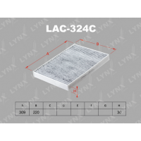 LAC-324C LYNXauto Фільтр повітря у внутрішньому просторі