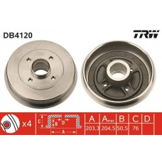 DB4120 TRW Гальмівний барабан