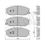 22-0632-0 METELLI Комплект гальмівних колодок дисковий гальм