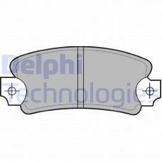 LP146 DELPHI Комплект гальмівних колодок дисковий гальм