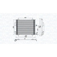 350203886000 MAGNETI MARELLI Конденсатор кондиціонера