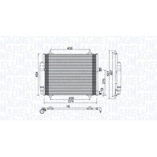 350203886000 MAGNETI MARELLI Конденсатор кондиціонера