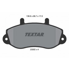 2330201 TEXTAR TEXTAR RENAULT Гальмівні Колодки передні MASTER II 98-