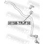 HYSB-TRJF30 FEBEST Опора стабілізатора