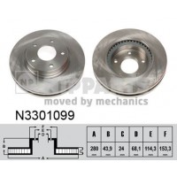 N3301099 NIPPARTS Гальмівний диск