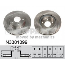 N3301099 NIPPARTS Гальмівний диск