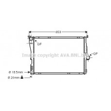 BWA2291 AVA QUALITY COOLING Радіатор охолодження двигуна