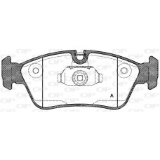 BPA0384.40 OPEN PARTS Комплект гальмівних колодок дисковий гальм