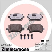 23914.970.1 ZIMMERMANN КомплеК т гальмівних колодок, дискове гальмо