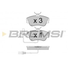 BP2994 BREMSI Комплект гальмівних колодок дисковий гальм