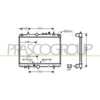 CI520R010 PRASCO Радіатор охолодження двигуна