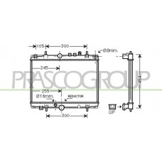 CI520R010 PRASCO Радіатор охолодження двигуна