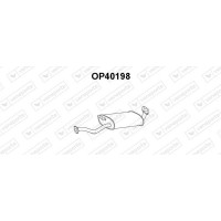 OP40198 VENEPORTE Середній глушник вихлопних газів