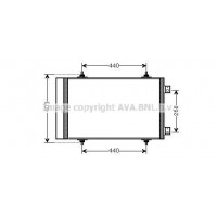 CNA5263D AVA QUALITY COOLING Конденсатор кондиціонера