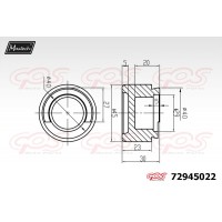 72945022 MAXTECH Поршень корпус скоби гальма