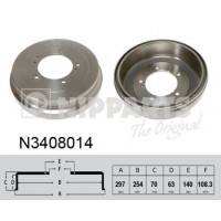 N3408014 NIPPARTS Гальмівний барабан