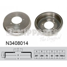 N3408014 NIPPARTS Гальмівний барабан