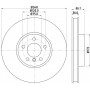 8DD 355 119-261 HELLA PAGID Гальмівний диск