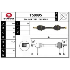 T58095 EAI Привідний вал