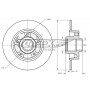 TX 71-141 TOMEX Brakes Гальмівний диск