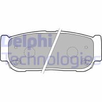 LP1797 DELPHI Комплект гальмівних колодок дисковий гальм