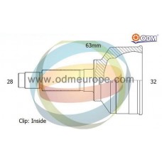 12-040858 Multiparts Шарнирный комплект, Привідний вал