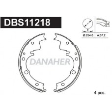 DBS11218 DANAHER Комплект гальмівних колодок