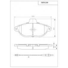 FBP4109 FI.BA КомплеК т гальмівних колодок, дискове гальмо