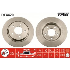 DF4420 TRW Гальмівний диск