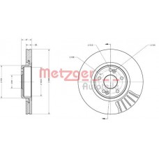 6110478 METZGER Гальмівний диск