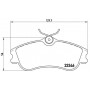 P 61 069 BREMBO Комплект гальмівних колодок дисковий гальм