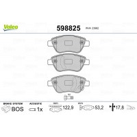 598825 VALEO Комплект гальмівних колодок дисковий гальм