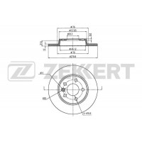 BS-5094B ZEKKERT Гальмівний диск