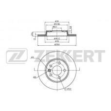 BS-5094 ZEKKERT Гальмівний диск