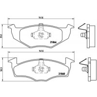 P 85 030 BREMBO Комплект гальмівних колодок дисковий гальм
