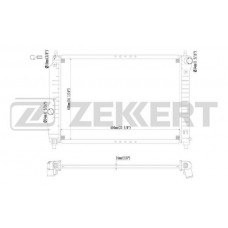 MK-1201 ZEKKERT Радіатор охолодження двигуна