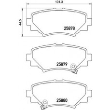 P 49 049 BREMBO КомплеК т гальмівних колодок, дискове гальмо