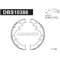 DBS10386 DANAHER Комплект гальмівних колодок