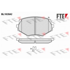 BL1628A2 FTE КомплеК т гальмівних колодок, дискове гальмо