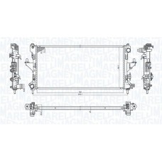 350213198200 MAGNETI MARELLI Радіатор охолодження двигуна