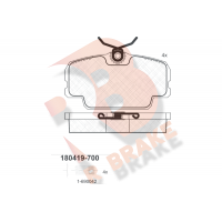 RB0419-700 R BRAKE Комплект гальмівних колодок дисковий гальм