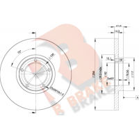 78RBD26055 R BRAKE Гальмівний диск