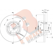 78RBD26055 R BRAKE Гальмівний диск