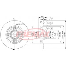 BD-4745-KT FREMAX Гальмівний диск