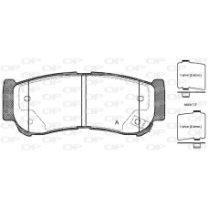 BPA1239.02 OPEN PARTS КомплеК т гальмівних колодок, дискове гальмо