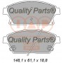 704-20101 IAP QUALITY PARTS Комплект гальмівних колодок дисковий гальм