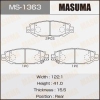 MS-1363 MASUMA Комплект гальмівних колодок