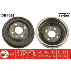 DB4065 TRW Гальмівний барабан