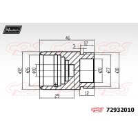 72932010 MAXTECH Поршень корпус скоби гальма