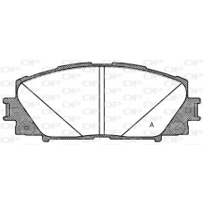 BPA1224.10 OPEN PARTS КомплеК т гальмівних колодок, дискове гальмо